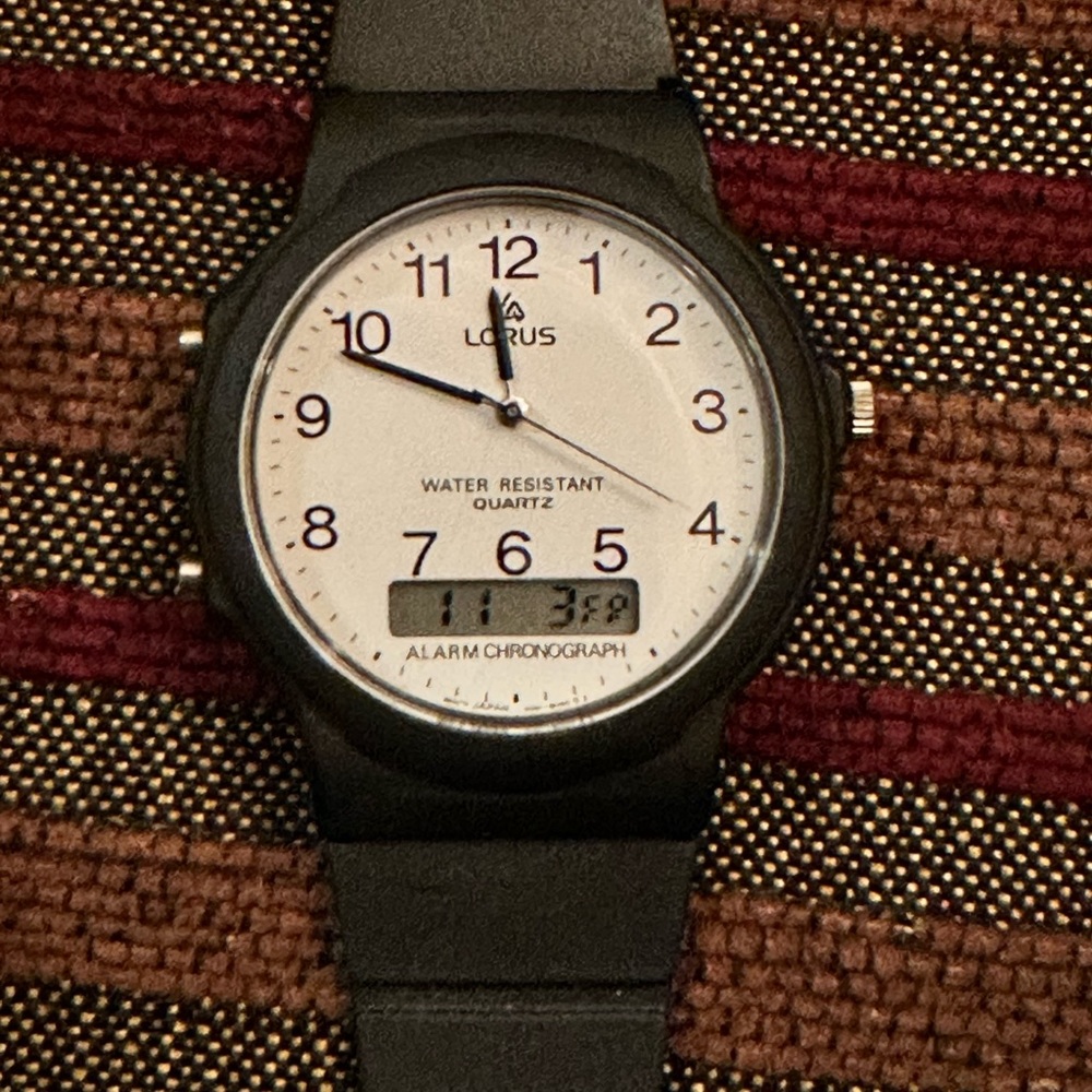 Lorus plastic men’s watch